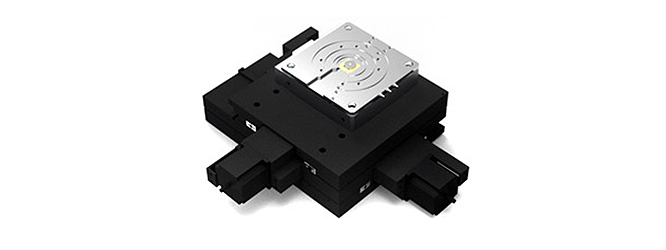 Vertically Aligned Motorized Z Stage and Focus Stage 